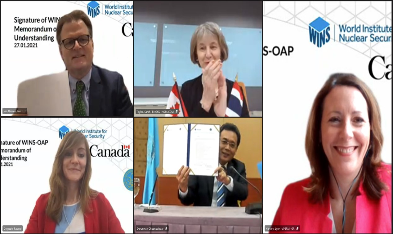 WINS and Thailand’s Nuclear Regulatory Body Sign Memorandum of Understanding